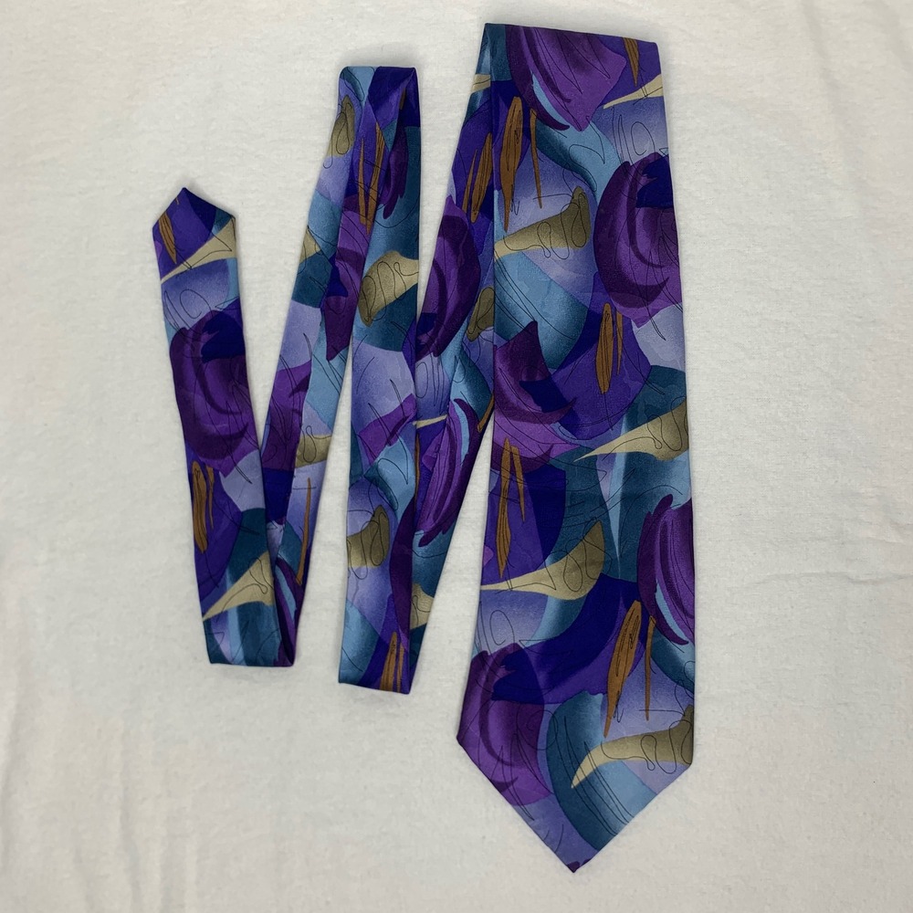 Vintage J. Garcia Men's Silk Tie Duckworm Alarm Collection 14